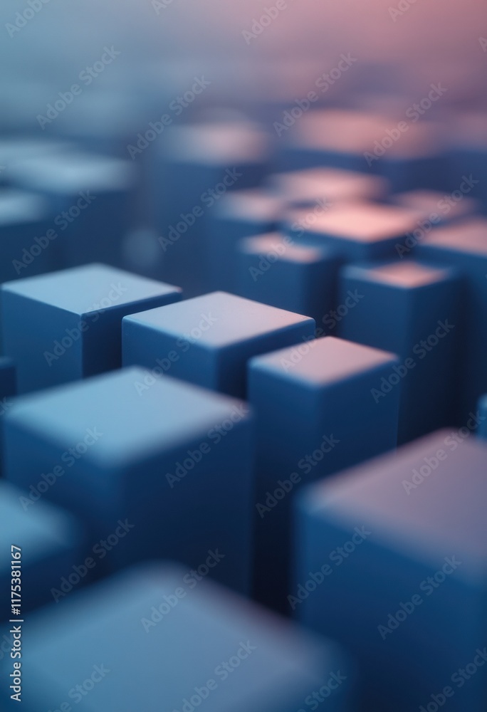 Blue Cube Structures Abstract Background Blue Cube Structures Abstract Background