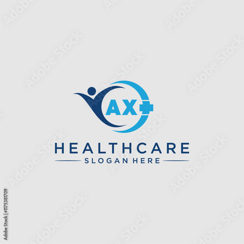 AX initial monogram logo for home care design photo