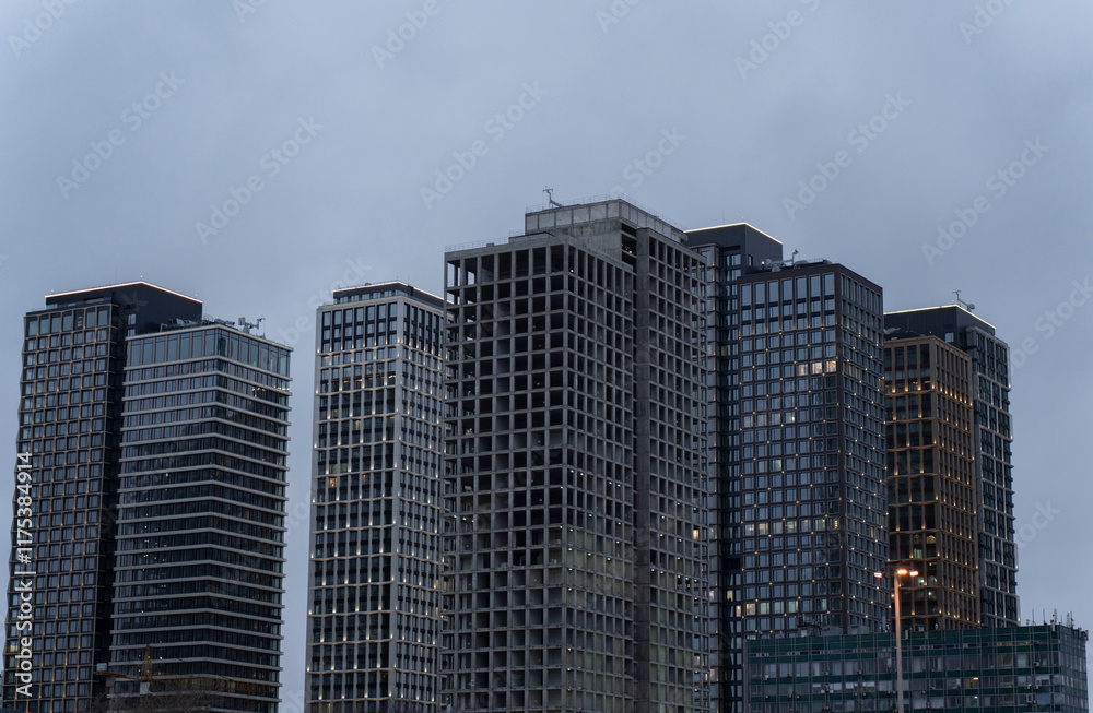 Fototapeta premium city skyscrapers