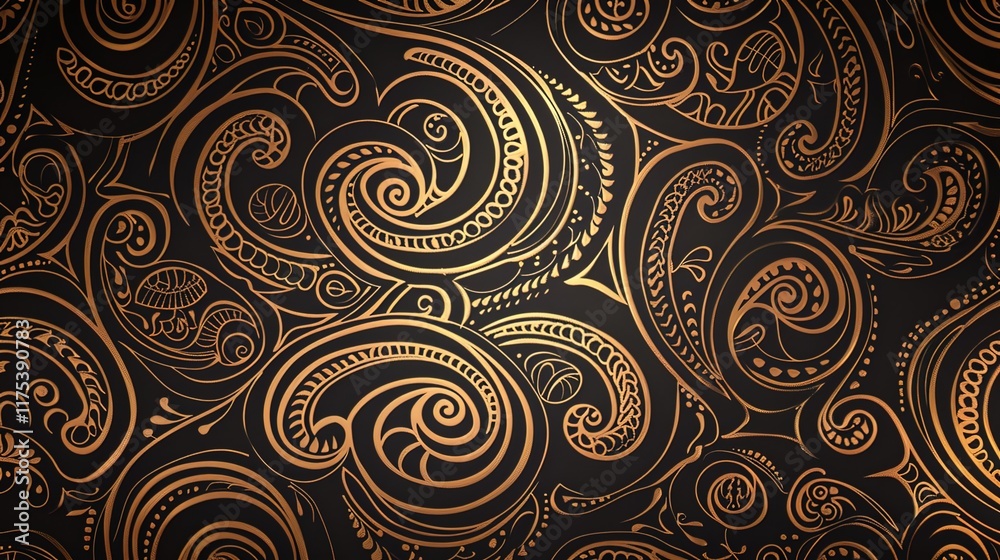 Fototapeta premium paisley seamless pattern wallpaper