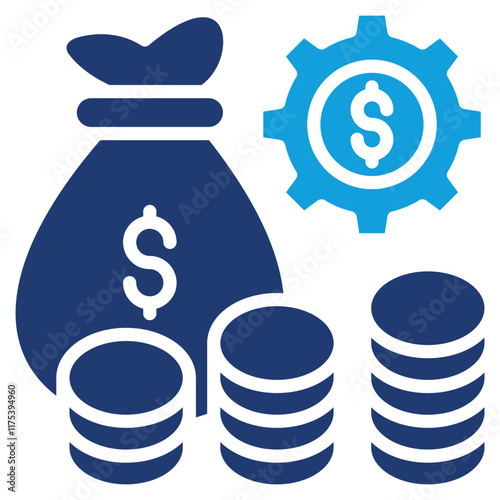 Fund Management Icon Element For Design