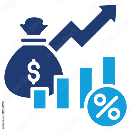 Economic Indicators Icon Element For Design