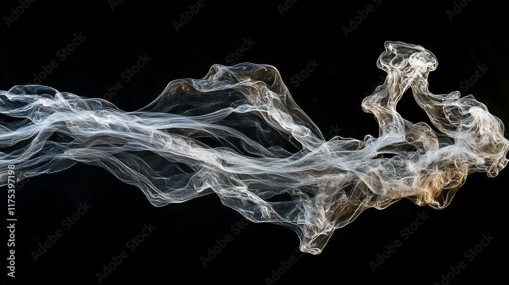 Obraz premium Abstract Smoke: A Dance of Light and Shadow