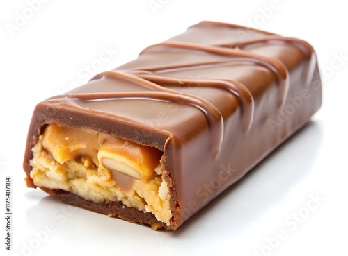 chocolate bar on white