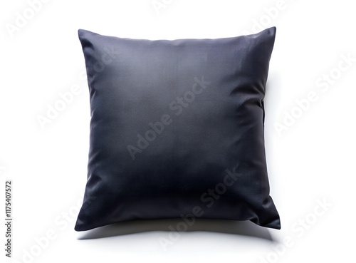 black pillow on white background