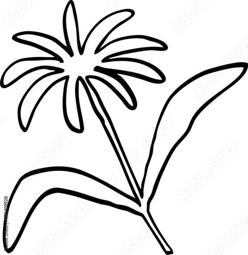 hand drawn cute cartoon plant element illustration.