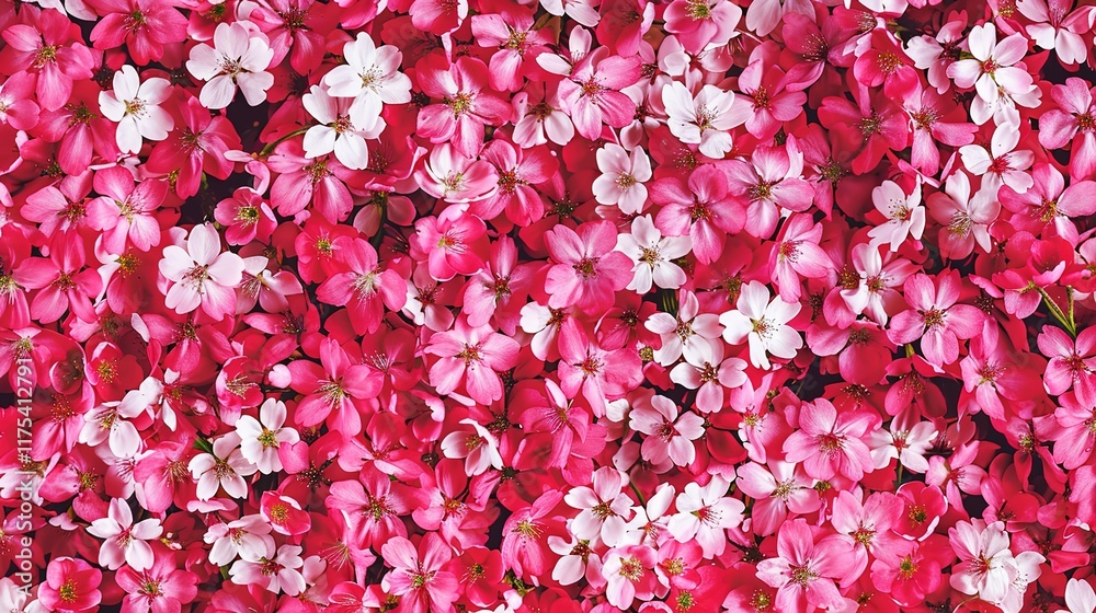 Fototapeta premium japanese flower seamless pattern wallpaper