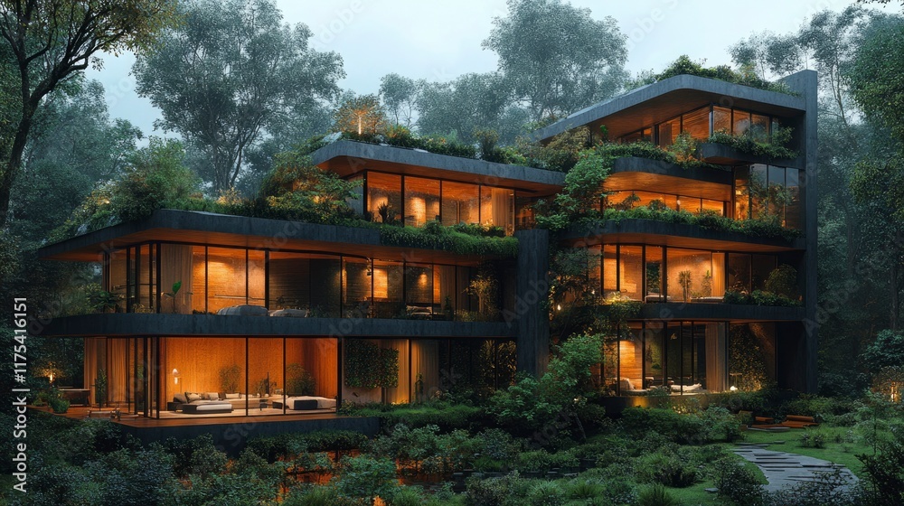 Contemporary residential tower with sky gardens Contemporary residential tower with sky gardens