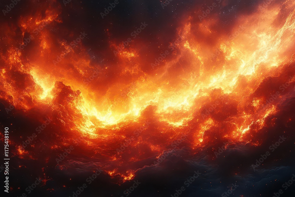 dramatic depiction of a fiery hellscape with swirling flames and dark shadows capturing a religious concept of demonic evil in a visually intense and thoughtprovoking manner dramatic depiction of a fiery hellscape with swirling flames and dark shadows capturing a religious concept of demonic evil in a visually intense and thoughtprovoking manner