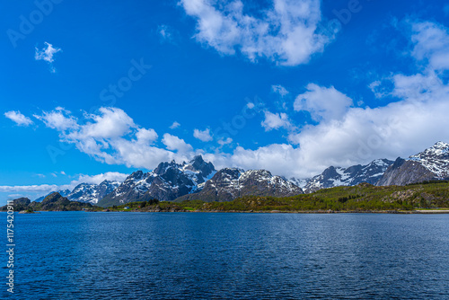 Trollfjord, Lofoten Islands, Norway photo