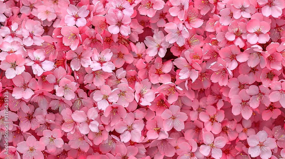 Fototapeta premium japanese flower seamless pattern wallpaper