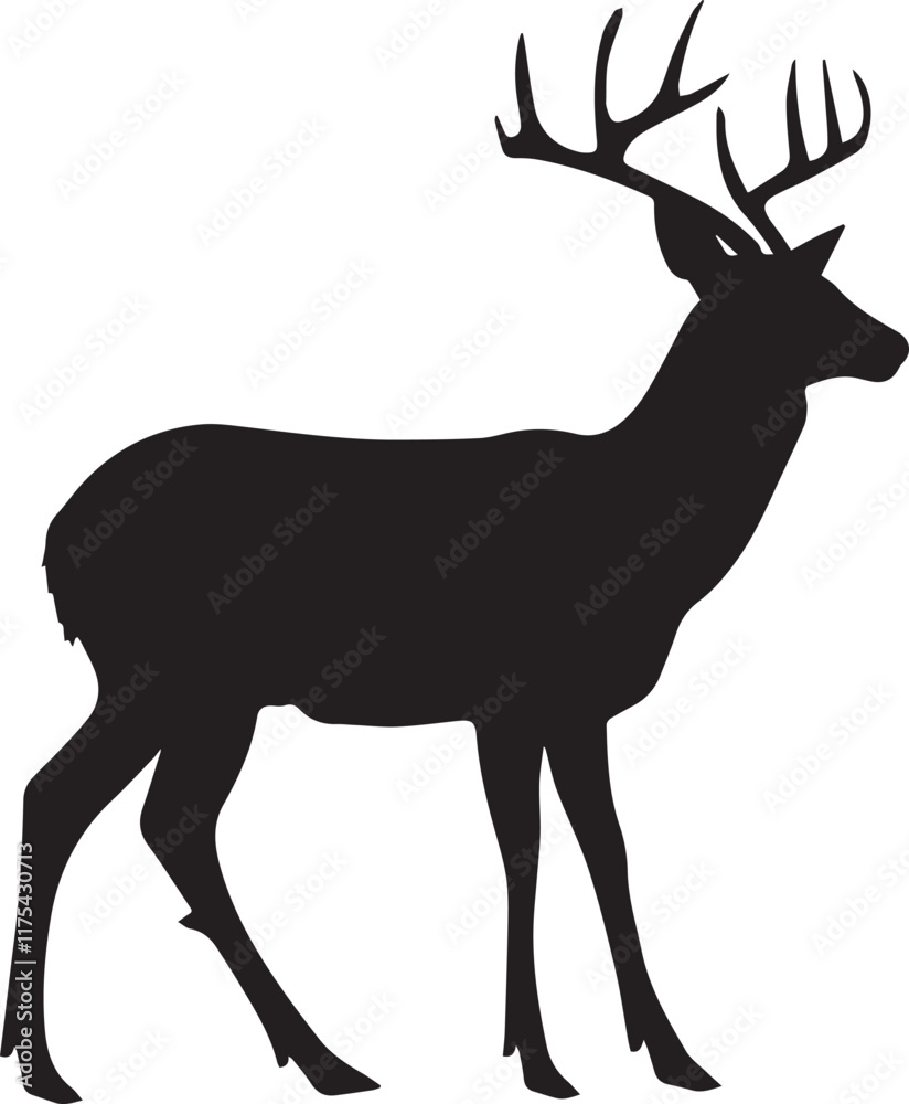 Fototapeta premium deer silhouette vector