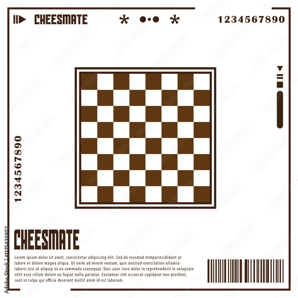 Chess board trendy pattern. Checkered plaid seamless texture. Print for cloth design, textile, fabric. 