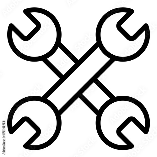 Cross Wrench Icon