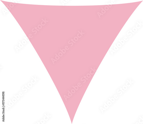 Triangle geometric shape brutalism style