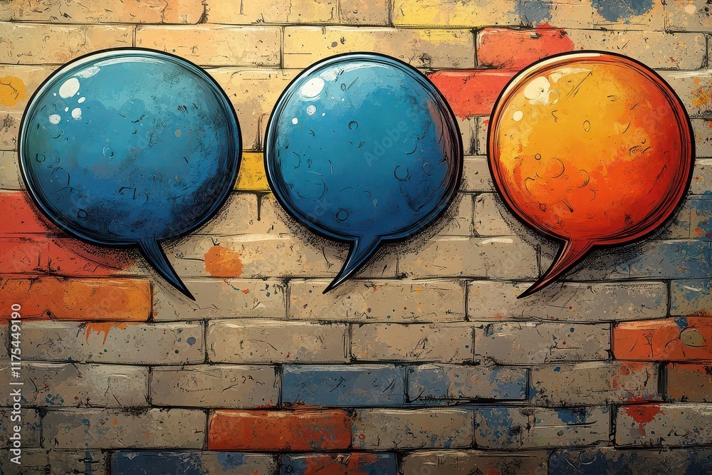 empty comic speech bubbles with halftone shadows designed in a retro cartoon style perfect for creative projects and pop art themes evoking nostalgia and fun