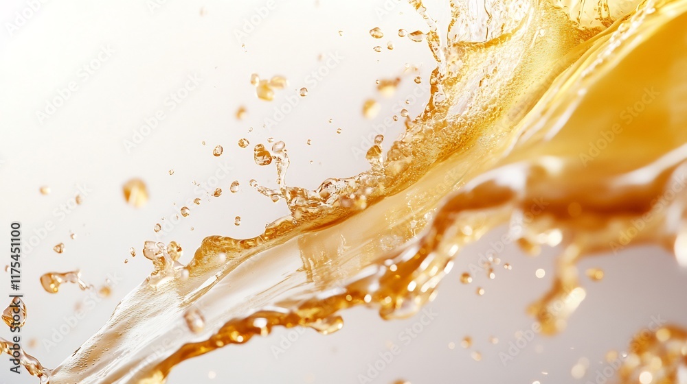 Golden Liquid Splash: A Dynamic Burst of Amber Golden Liquid Splash: A Dynamic Burst of Amber