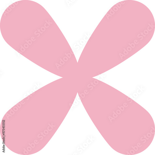 Flower brutalism form vector illustration