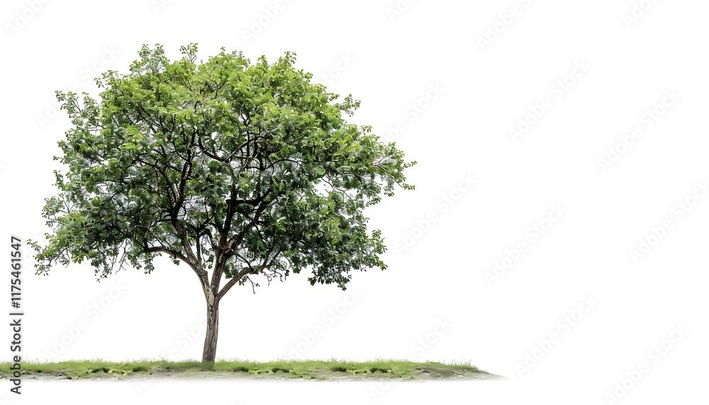Tree isolated on a white background. 3d rendering, Tree isolated on a white background. 3d rendering,