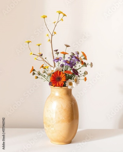 Wallpaper Mural vase of flowers isolated in the room Torontodigital.ca