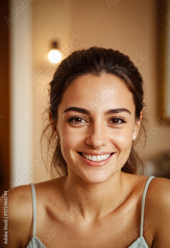 Portrait einer attraktiven italienischen jungen Frau zuhause Free Download Portrait einer attraktiven italienischen jungen Frau zuhause - GFXLoad