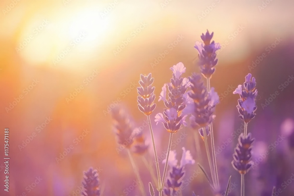 Fototapeta premium fresh lavender in the morning