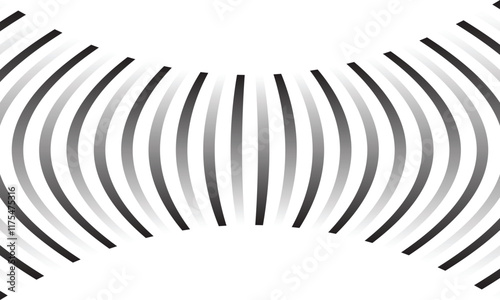 abstract black white gradient squeeze line pattern vector suitable for background.