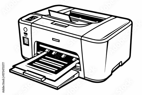 printer isolated on white