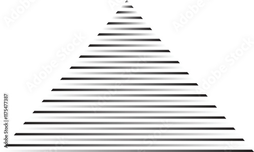 abstract black white gradient triangle line pattern design suitable for background.