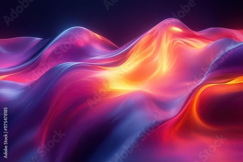 Wallpaper Mural futuristic abstract 3d background designed with flowing forms and vibrant colors creating an immersive visual experience that captivates the viewers imagination and evokes a sense of wonder Torontodigital.ca