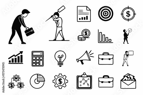 business process sets vector