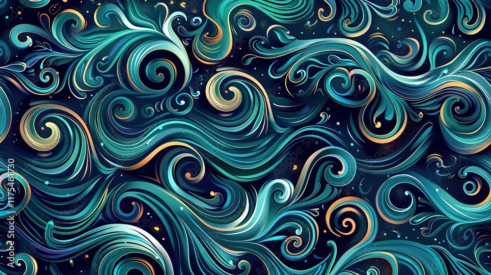oceanic wave seamless pattern wallpaper oceanic wave seamless pattern wallpaper