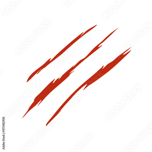 Cuadro en lienzo Bloody claw marks vector