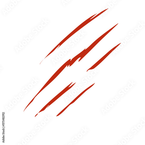 Bloody claw marks vector
