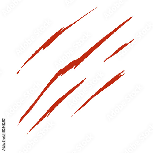 Cuadro en lienzo Bloody claw marks vector