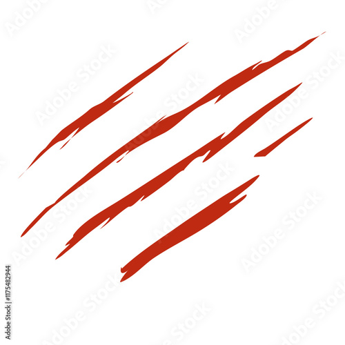 Принти на полотні Bloody claw marks vector