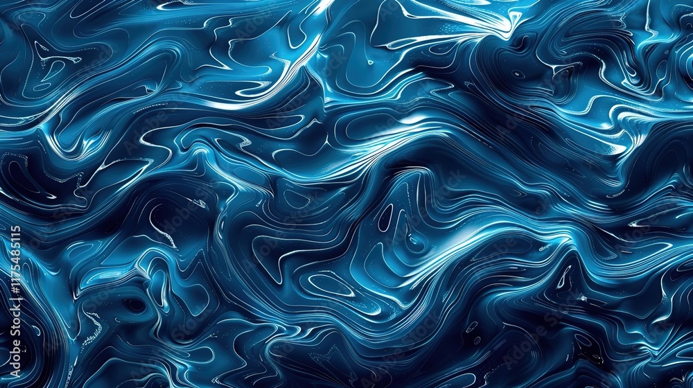 Obraz premium oceanic wave seamless pattern wallpaper