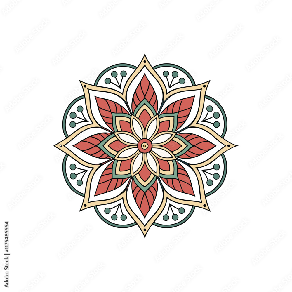 Circular pattern in the form of a mandala Circular pattern in the form of a mandala