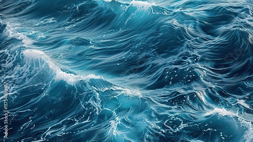 oceanic wave seamless pattern wallpaper