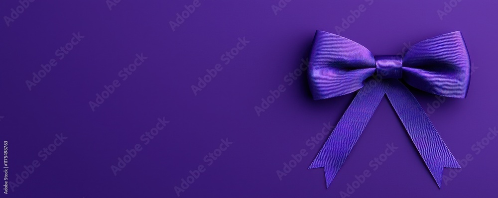 A vibrant purple background features a stylish bow, ideal for gifts and celebrations, adding elegance to any occasion. A vibrant purple background features a stylish bow, ideal for gifts and celebrations, adding elegance to any occasion.