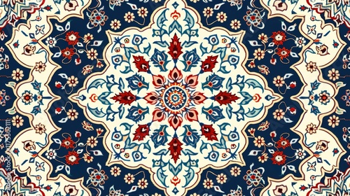 persian rugs seamless pattern wallpaper