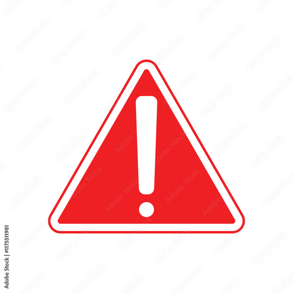 warning sign with red line illustrator vector design warning sign with red line illustrator vector design