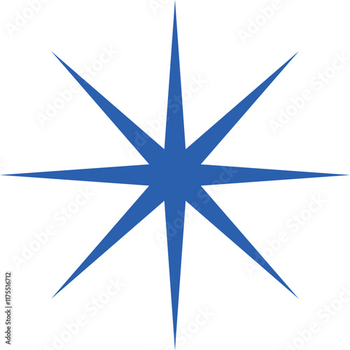 Star sparkle minimalist brutalism style