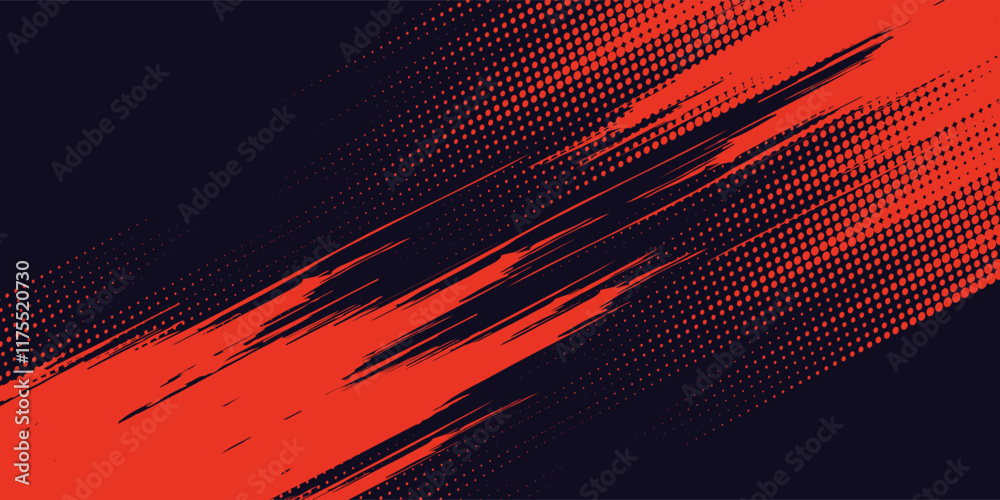 Fototapeta premium Dots halftone yellow and dark blue color pattern gradient grunge texture background. Dots pop art sport style vector illustration