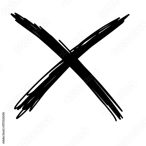 black and white cross