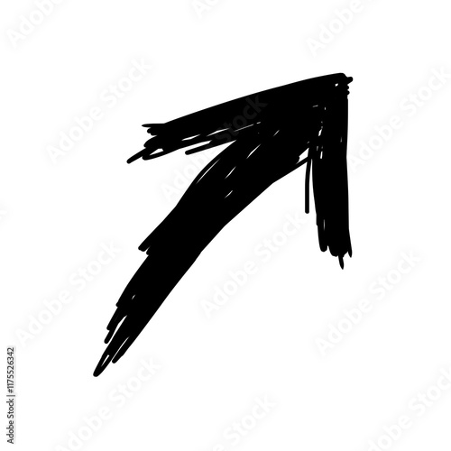 black and white triangle  arrow