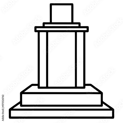 Elegant Podium Vector Illustration