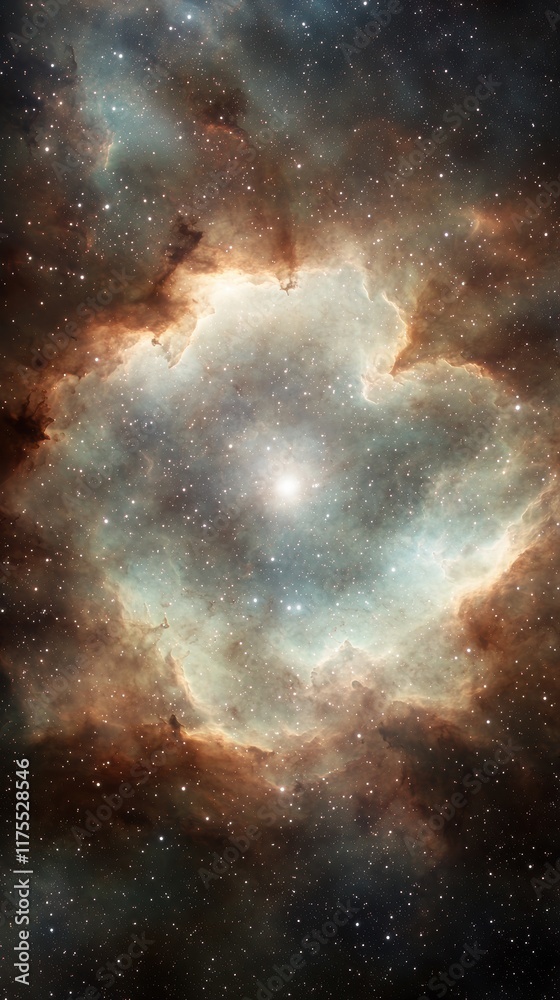 Fototapeta premium Vivid cosmic formation deep space astronomy visuals celestial environment galactic viewpoint nebula exploration
