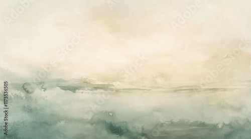Abstract watercolor aesthetic horizontal background. Hand drawn vector splatter texture. Brush stroked painting pastel color watercolour