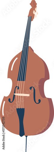 Double bass jazz music instrument